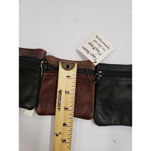 Tiger Moon Bag Mens One Size Black/Brown 4-Pack Organizer Travel Zipper Handbag - Picture 5 of 9